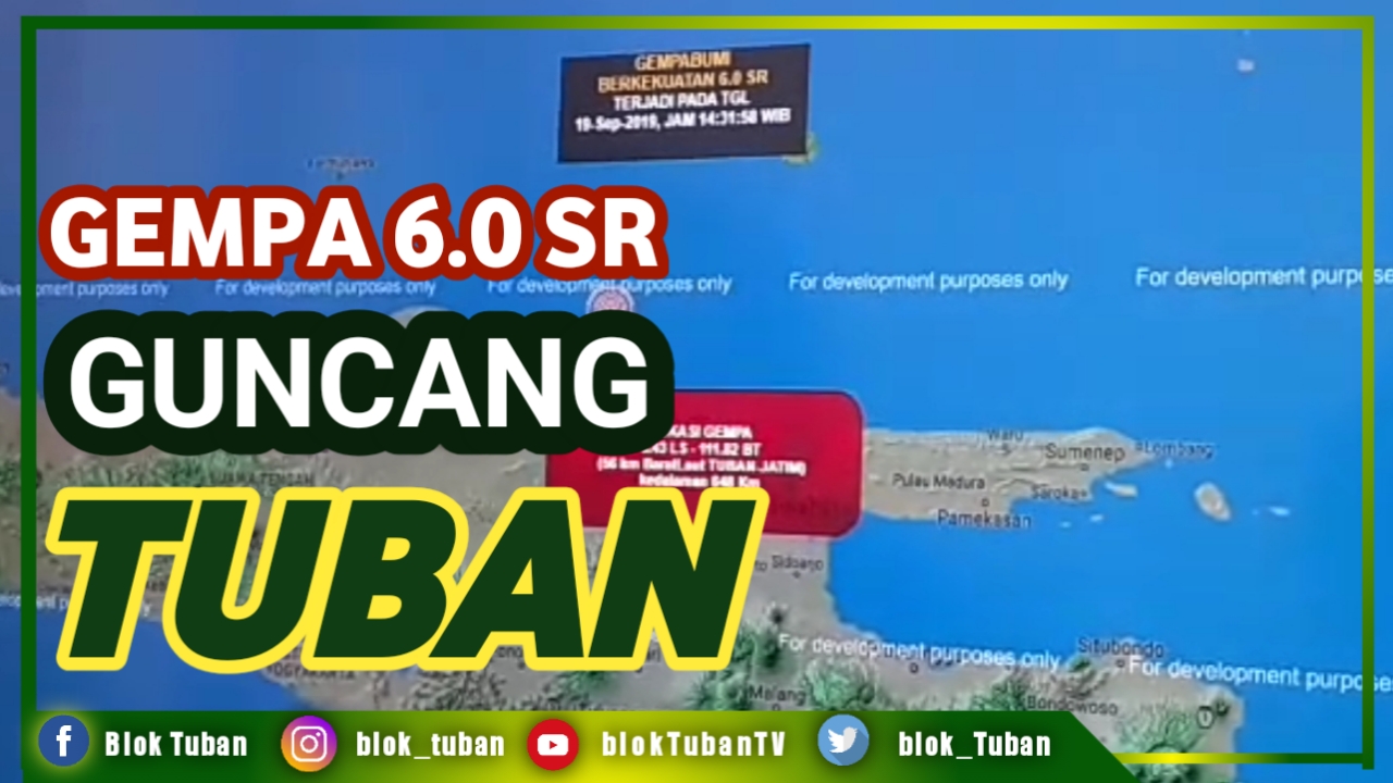 Gempa 60 SR Guncang Tuban Bumi Wali