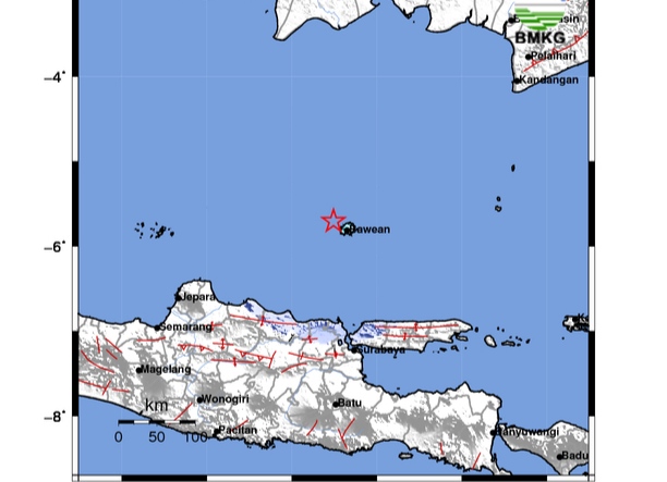 Update Gempa Bumi Dua Kali Gempa Guncang Wilayah Tuban