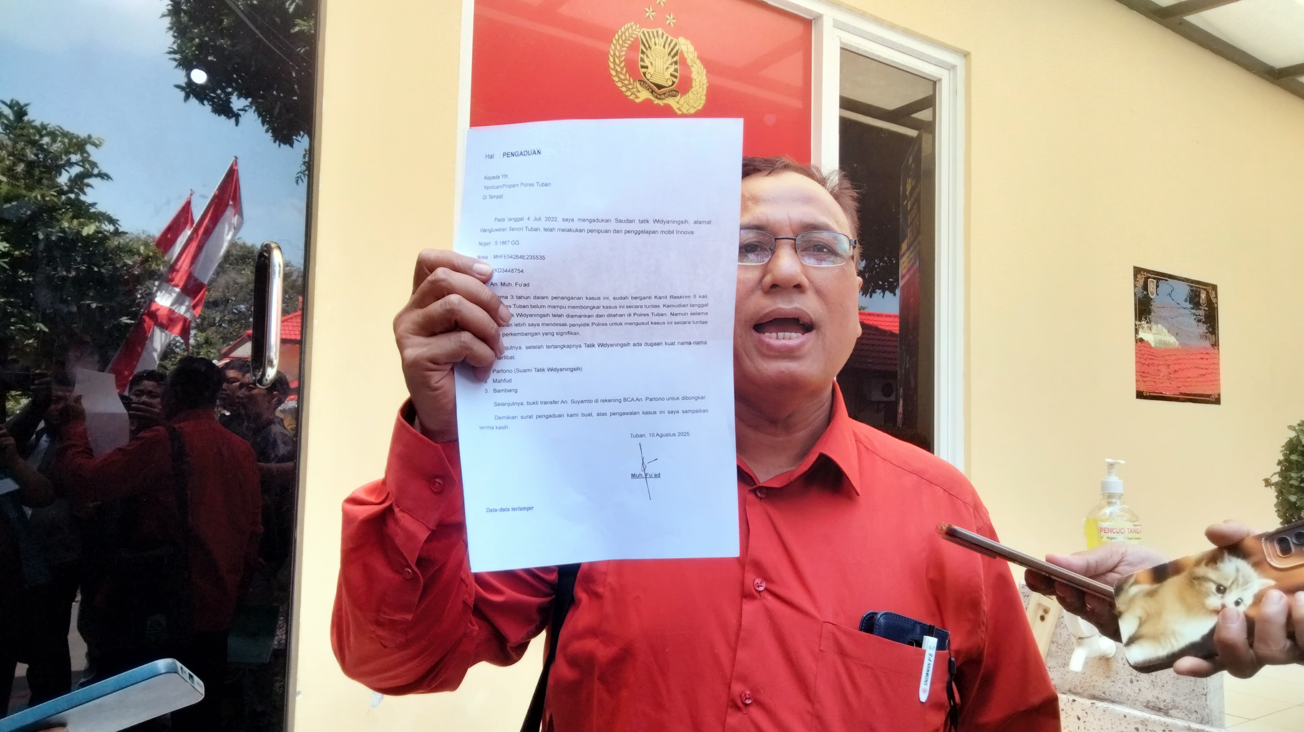 Mobil Mantan Anggota DPRD Tuban Digelapkan, Penadah Masih Misterius