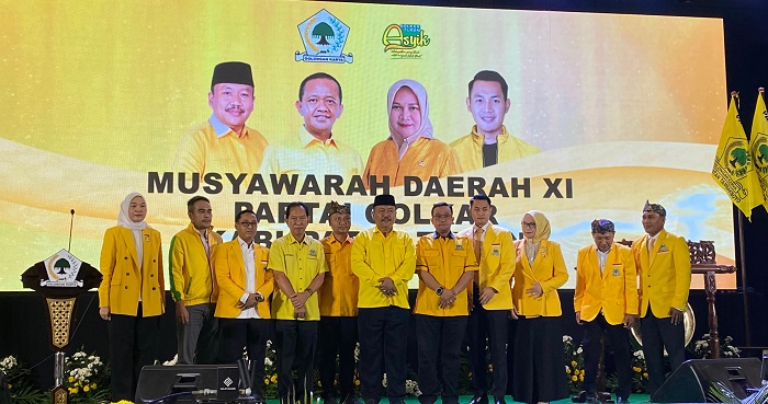Terpilih Aklamasi, Lindra Kali Ketiga Pimpin Golkar Tuban