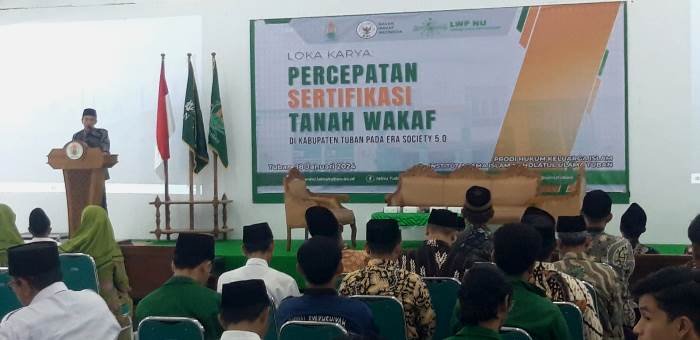 Mengatasi Lemahnya Semangat Wakaf, Ketua PCNU Tuban Dorong Pembentukan Satgas Wakaf
