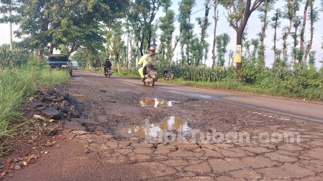 Jalan Rusak di Desa Tuwiri Kulon Tuban Banyak Dikeluhkan, Begini Respon Camat Merakurak