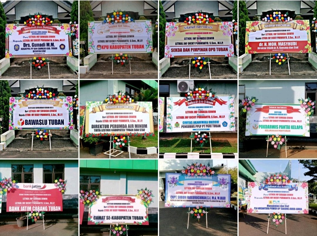 Karangan Bunga Beragam Tulisan dan Ucapan, Hanya di bloKembang Tuban