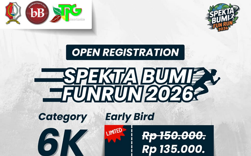 Pendaftaran Spekta Bumi FunRun 2026 di Bojonegoro Resmi Dibuka
