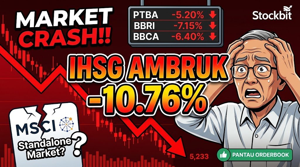 Pasar Saham Indonesia Crash Hari Ini: IHSG Anjlok...
