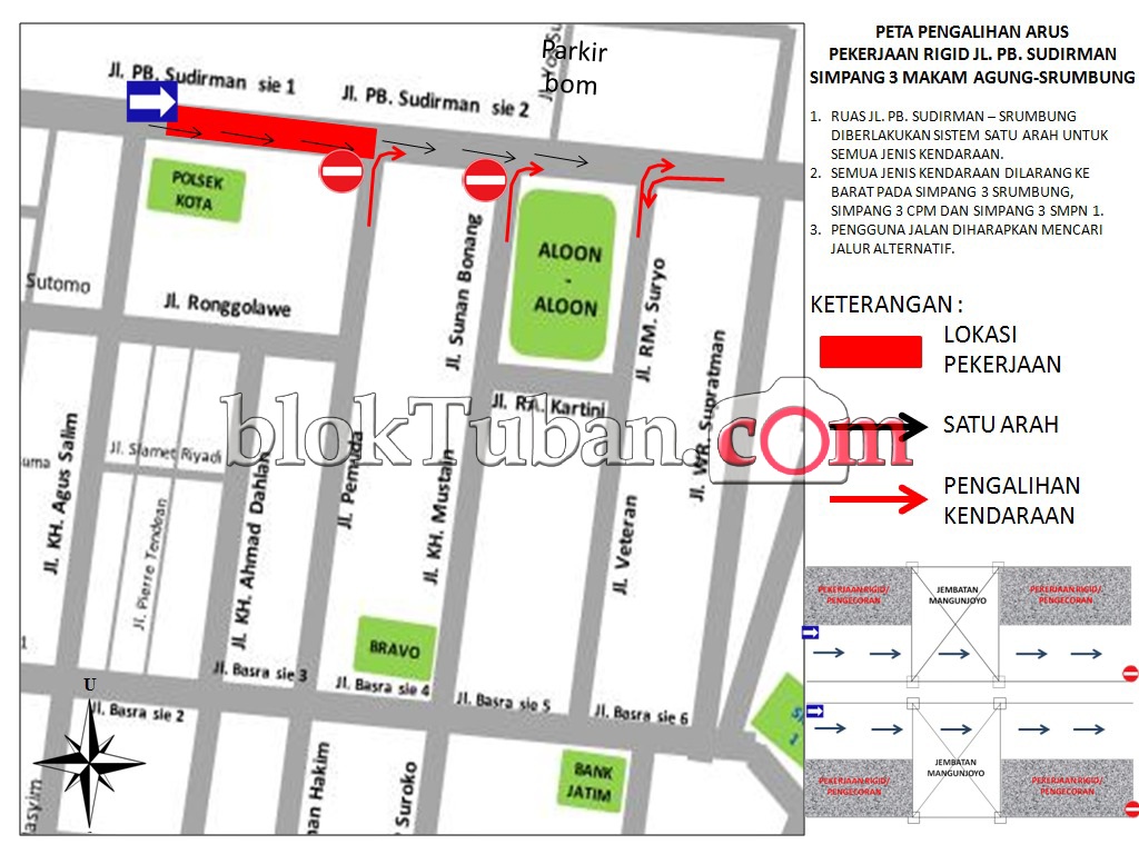 Selama Pengecoran Ruas Jalan Nasional Ini Diberlakukan Satu Arah