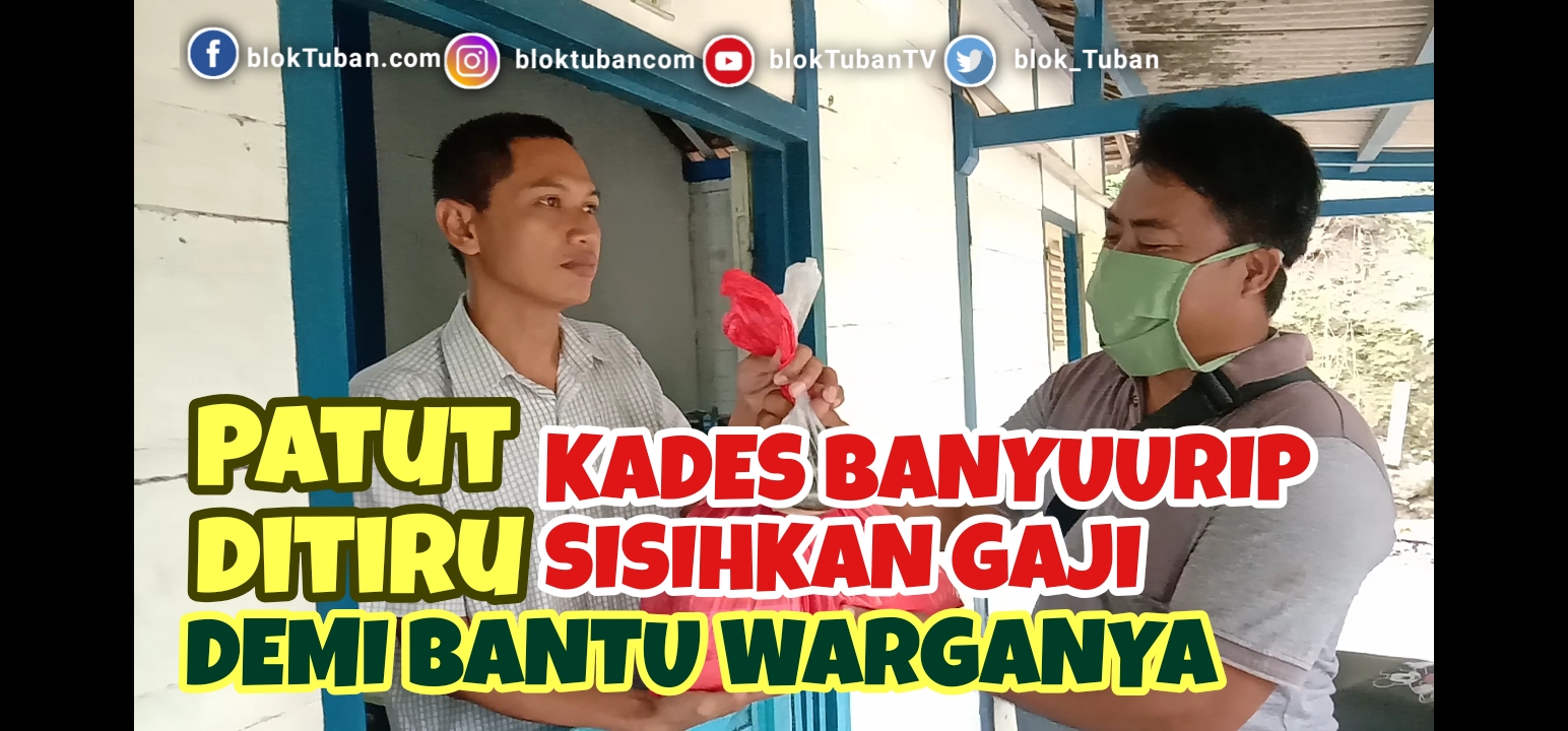 Kades Banyuurip Sisihkan Gaji Demi Bantu Warganya Yang Tak Kebagihan Bansos