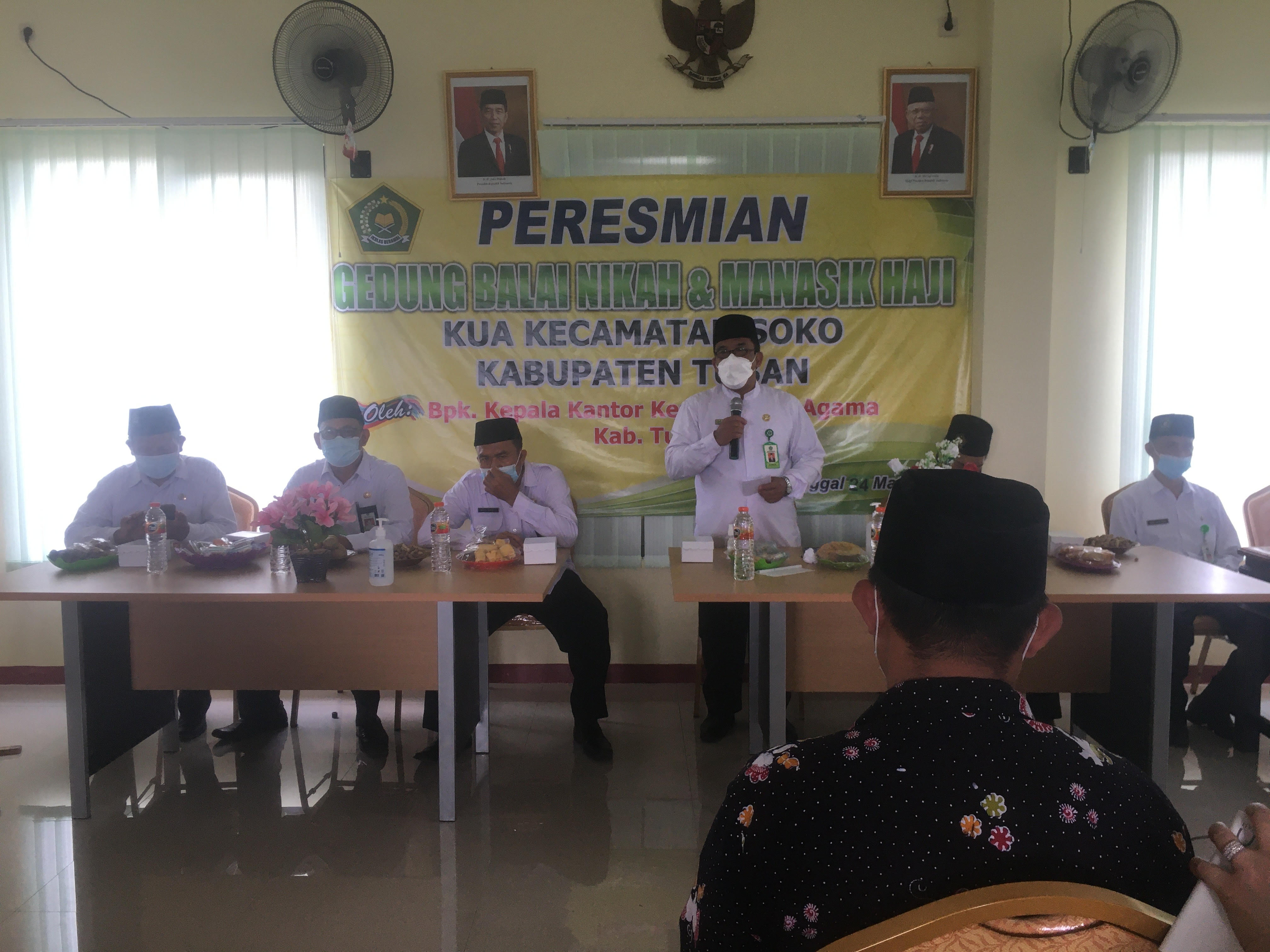 Kakanmenag Tuban Resmikan Gedung Balai Nikah Dan Manasik Haji Kua Kecamatan Soko 0578