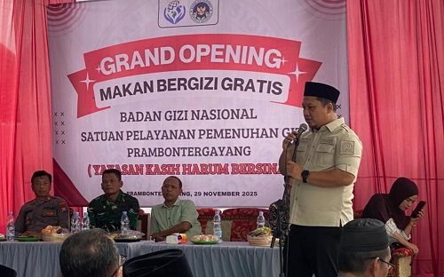 Grand Opening SPPG Prambontergayang Soko, Pimpinan DPRD Tuban Minta Semua Pihak Sukseskan Program MBG