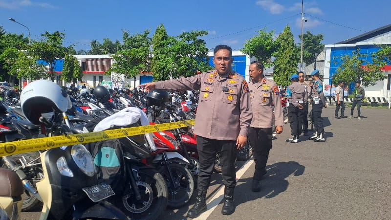 Polres Tuban Kembalikan Motor Penggembira Silat, 73 Ditinggal Kabur Pemiliknya