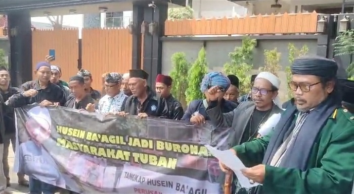PWI LS Tuban Geruduk Rumah Habib Husein Ba’agil