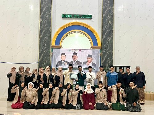 Mahasiswa Manajemen Dakwah IAINU Tuban Launching Perpustakaan Masjid