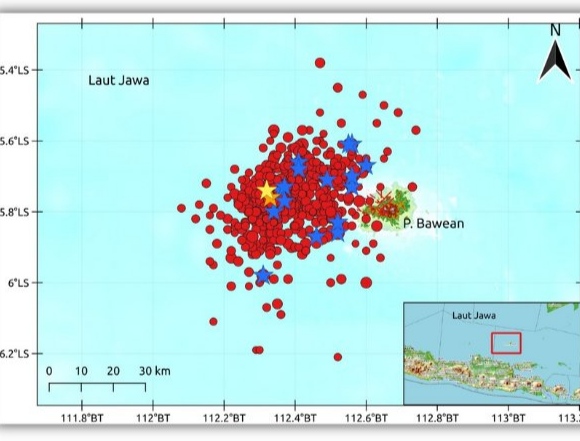 Gempa Bawean 550 Kali hingga 12 April