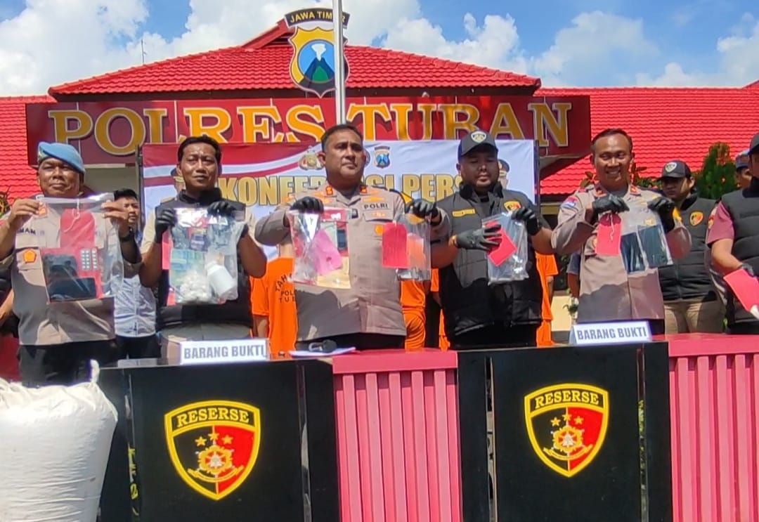 Tiga Pengedar Narkoba Dibekuk Polisi di Tuban, Barang Bukti Sabu hingga Pil Riklonazepam Disita
